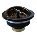 Westbrass Wing Nut Style Large Kitchen Basket Strainer in Oil Rubbed Bronze D213-12